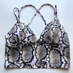 Vitamin A snake print swim top From Anthro